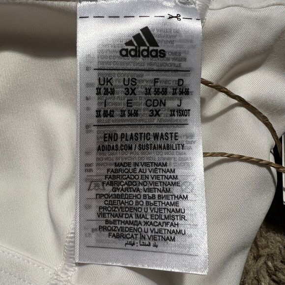 Adidas Plus Size 3X Training Medium Support Better 3-Stripes Bra NWT - Flaw - Picture 8 of 11